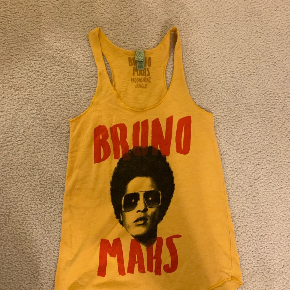 Bruno Mars Yellow Tank Top